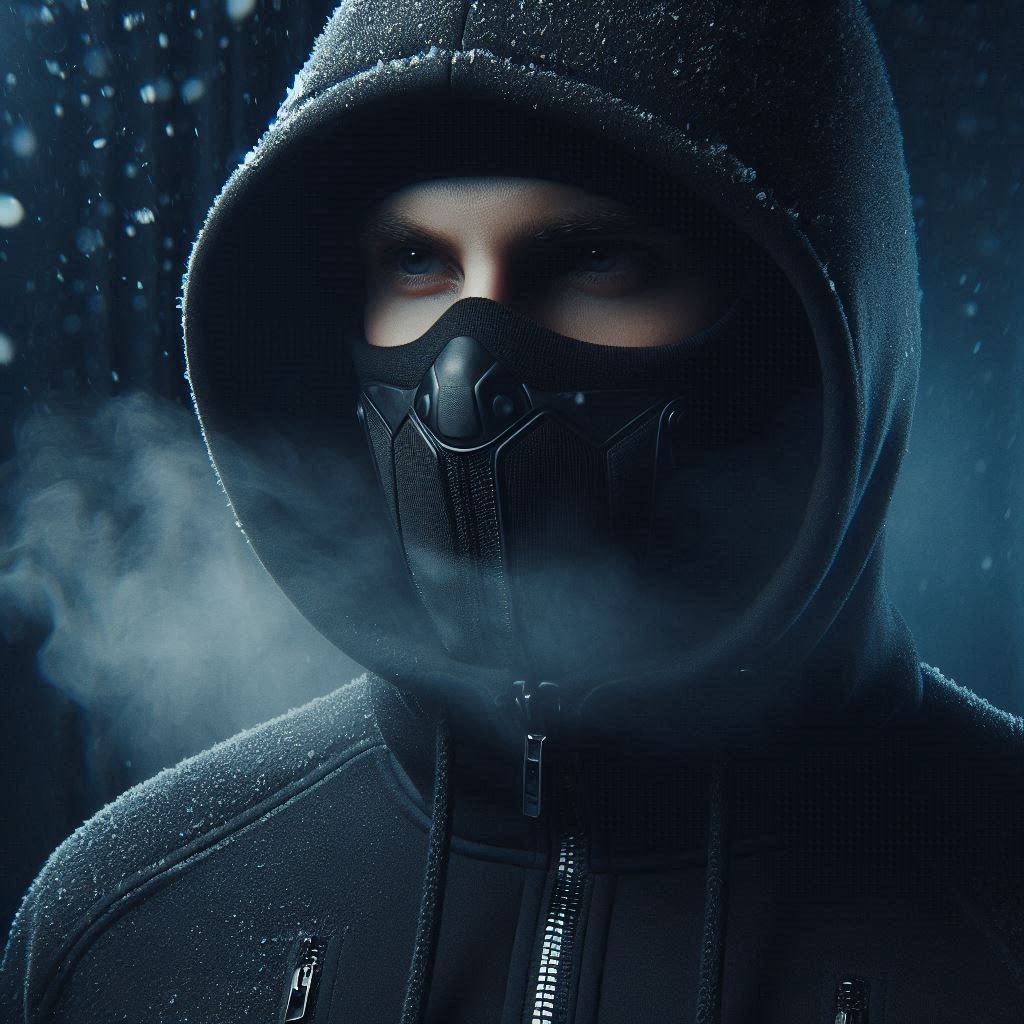 Men's Full Sleeves Zipper Hoodie with Mask