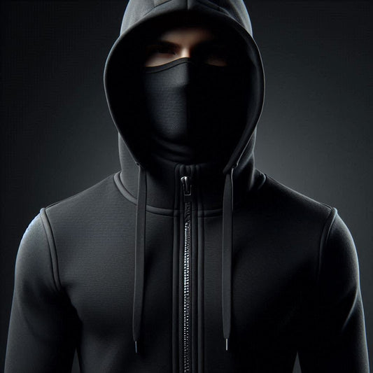 Men's Full Sleeves Zipper Hoodie with Mask