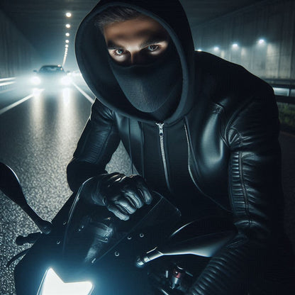 Men's Full Sleeves Zipper Hoodie with Mask